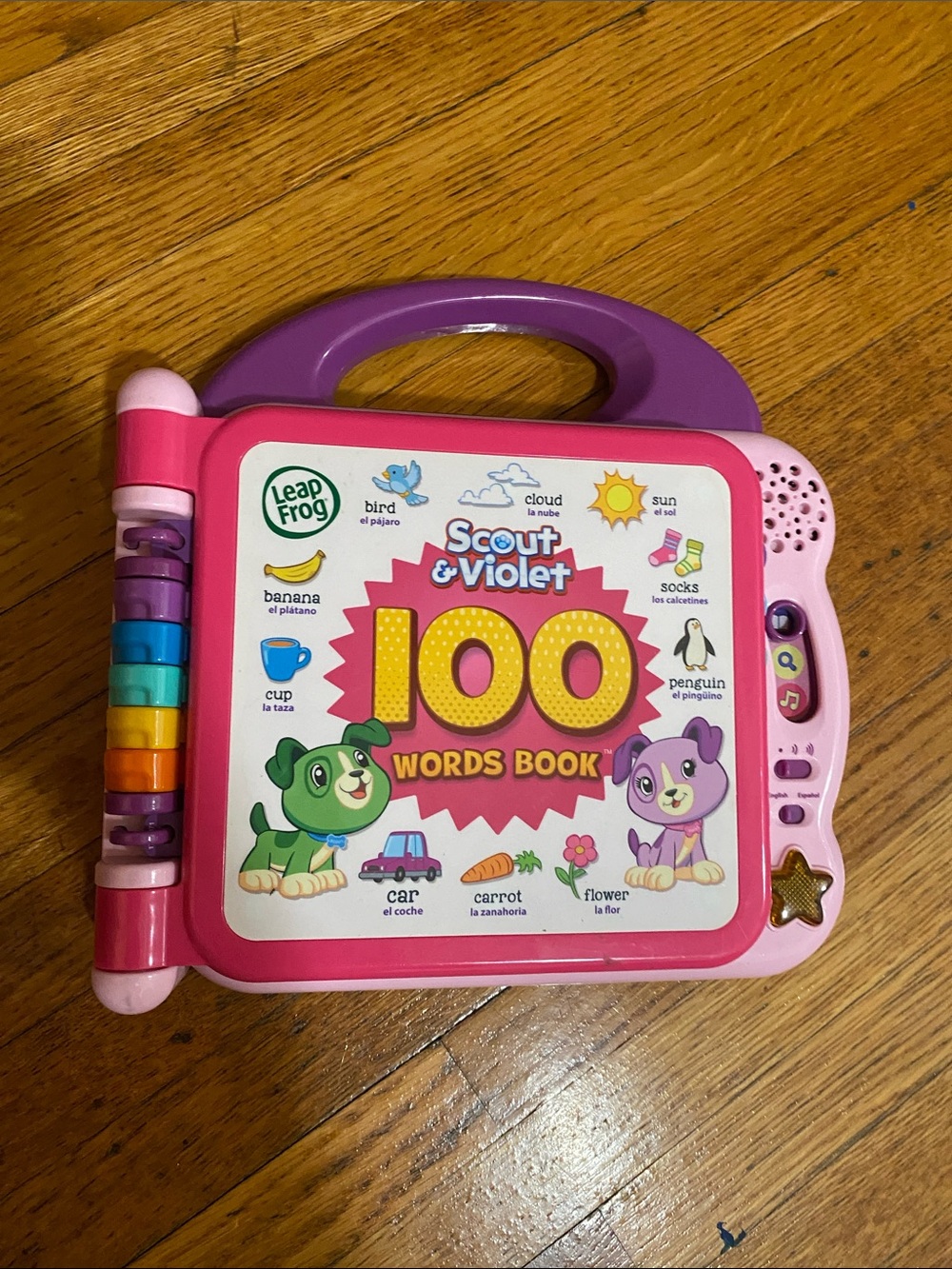 LeapFrog Scout & Violet 100 Words Book - Pink and Purple